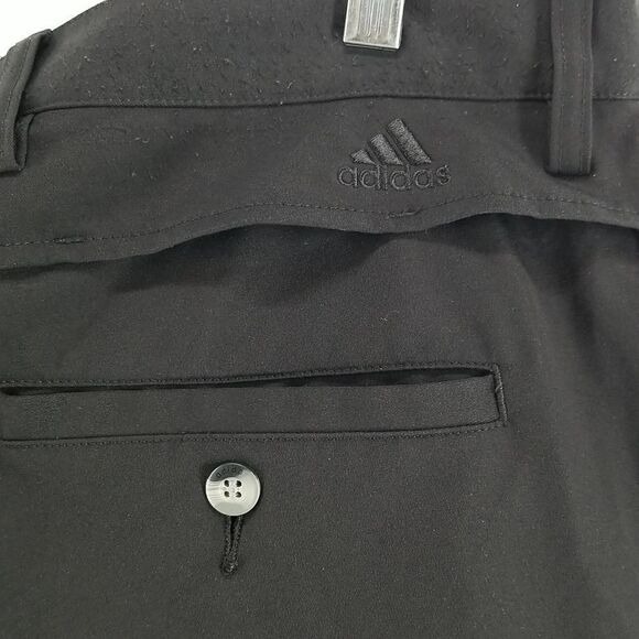 Adidas Pants Men's Size 40  Black Workout Exercise Gym Golf Pockets Athleisure - Picture 9 of 11